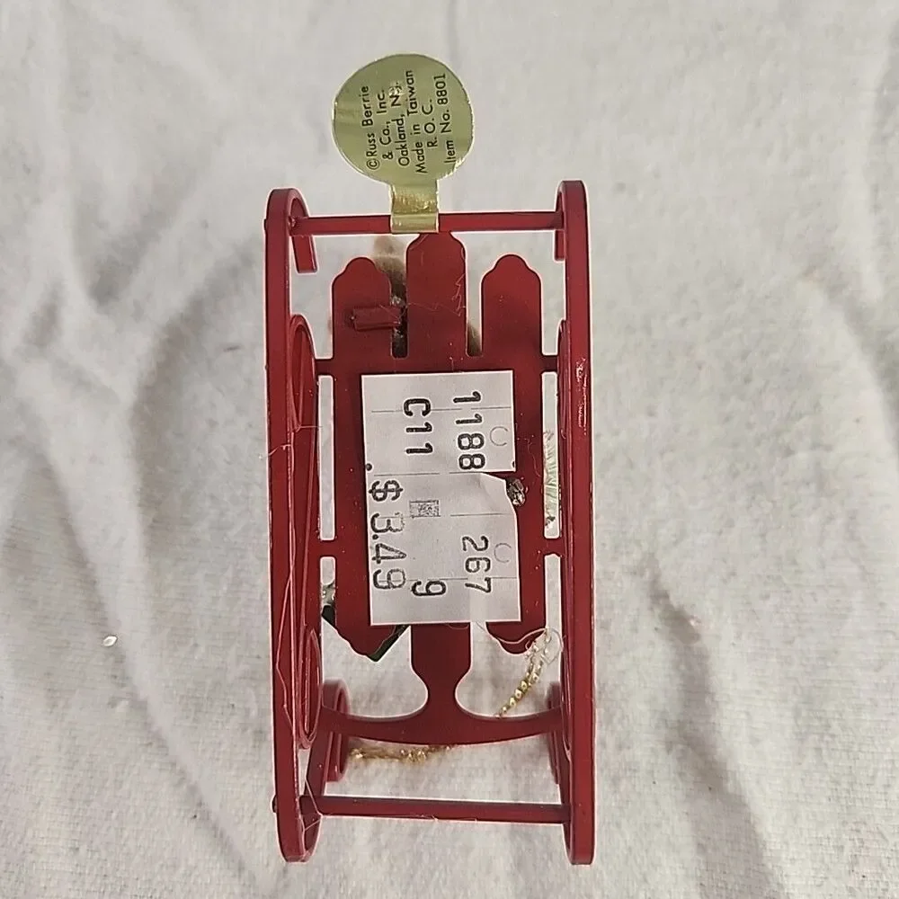 Russ Berrie red metal